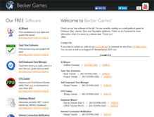 Tablet Screenshot of beckergames.com